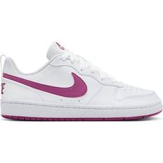 Running Shoes Grade School Court Borough Low Recraft Shoes - White/Hot Fuchsia