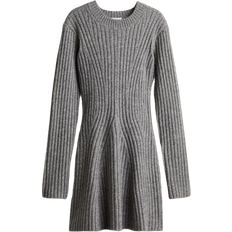 Dresses H&M Rib Knit Dress - Grey Marl