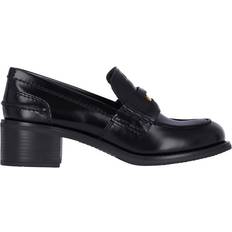 Miu Miu Low Shoes Miu Miu Penny Loafers - Black