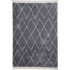 Fringes Carpets Think Rugs Boho Grey 120x170cm