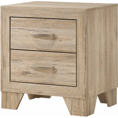 George Oliver Nightstand Wood Natural Bedside Table