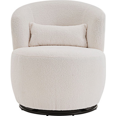 George Oliver Upholstered Swivel Accent Chair Armchair