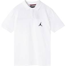 Poloshirts Nike Air Jordan Jumpman Sports Short Sleeve Polo Shirt Mens - White