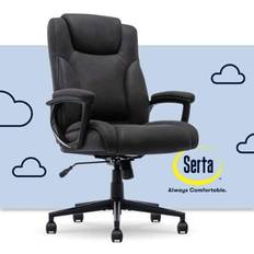 Office Chairs Serta Comfort Eco Ergonomic Black Office Chair