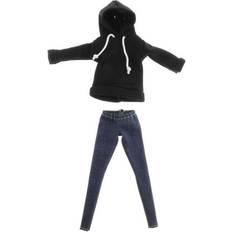 Toys Meriglare Handmade Black Hoodie And Jeans Set 2 Pieces