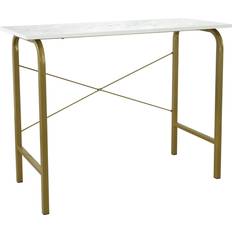 Messing Schreibtische Teamson Home Versanora Brass/White Schreibtisch 40x100cm