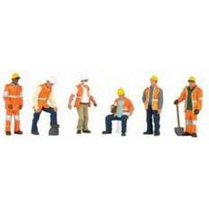 Bachmann Trains FIGURES MAINTENANCE WORKERS (6pcs/pk) O Scale