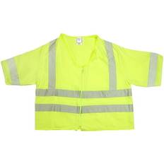 Work Vests on sale Mutual Industries High Visibility Short Sleeve Safety Vest - Neon Yellow