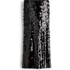 Mesh Skirts H&M Sequined Midi Skirt - Black