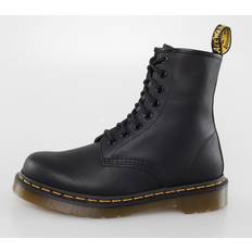 Leather Lace Boots Dr. Martens 1460 Black Greasy Zapatos - Negro