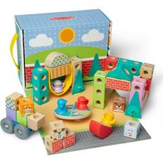 Melissa & Doug Construction Kits Melissa & Doug Blockables Town Snap and Play Set 73 Pcs