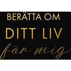 Berätta Om Ditt Liv För Mig En Bok Att Ge Bort Och Få Tillbaka (svart) (Inbunden)