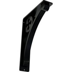 Moulding & Millwork Ekena Millwork Crawley Wrought Iron Bracket 2 W x 7 1/2 D x 10 H