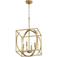 Bailey Street Home 4 Light Cube Sphere 15.5 inches Wide 19.5 inches High Pendant Lamp