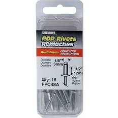 Rivets FPC48A Long Aluminum Rivets 1/8 Diameter 1/2 Grip 15 Count