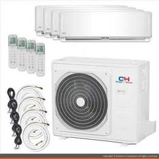 Cooper & Hunter Bonterra Home, 4 Zone Mini Split 12000 12000 12000 24000 BTU Ductless Air Conditioner 22.4 Seer