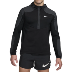 Men - Running Clothing Nike Men's Long Sleeve Running Top - Black/Dark Smoke Grey