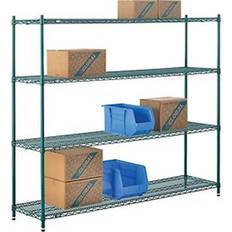 Green Shelving Systems Nexel Poly-Z-Brite Wire 72 x 18 x 63 in Shelving System