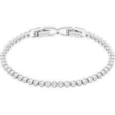 Emily Tennis Bracelet - Silver/Transparent
