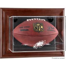 Philadelphia Eagles Sports Fan Products Fanatics Authentic Philadelphia Eagles Brown Framed Wall-Mountable Football Display Case