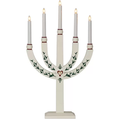 Plast Adventslysestager Star Trading Elias White Adventslysestage 35cm