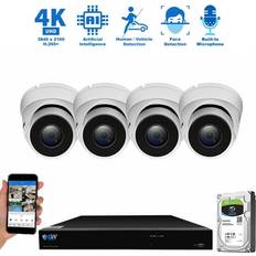 GW Security 8 Channel H.265 PoE NVR Camera System