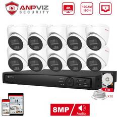 Anpviz 16CH PoE Turret Security Camera System