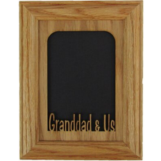 Oak Wall Decorations Granddad and Us Oak Picture 7.0 H x 5.0 W x 1.0 D Photo Frame