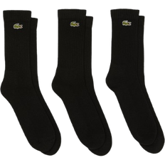 Lacoste Homme Chaussettes Lacoste Logo 3 Pack Socks - Black