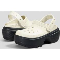 Sabots Crocs Classic Clog - Alabaster/Black/Fierce Gold