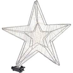 Christmas Lights Samuel Alexander Light Up Double Star Silhouette Silver Advent Star