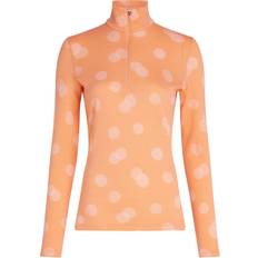 Nylon Camisetas Térmicas Icebreaker Merino 260 Vertex Falling Flakes - Orange