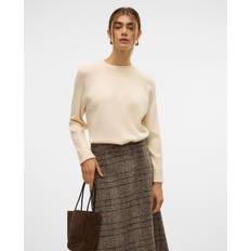 Gold - Knitted Sweaters Jumpers Vero Moda Vmgold Pullover - Beige