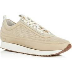 Grenson Shoes Grenson Perforated Padded Round Toe Lace-Up Sneakers - Off White/Beige