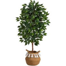 Cotton Artificial Plants Nearly Natural 4 ft Ficus Tree Artificial Plant