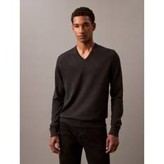 Calvin Klein Men Sweaters Calvin Klein Men's Regular-Fit V-Neck Sweater - Gunmetal Heather