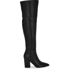 Natural - Women High Boots Nine West Pare Over The Knee Boots - Black