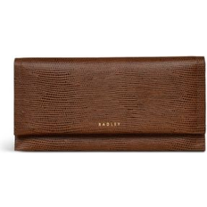 Radley Wallets & Key Holders Radley Oak Street Faux Lizard Flap Over Wallet - Saddle