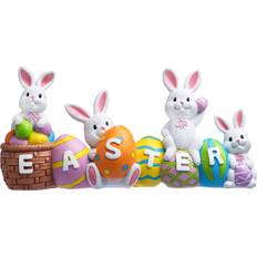 Bunny Eggs With The Word Centerpiece Decor