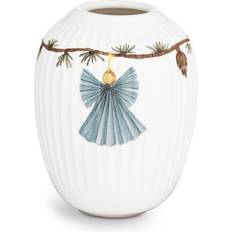 Hammershøi vase Kähler Hammershøi Christmas White/Blue/Brown Vas 10.5cm