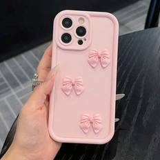 Shein Bamboo Phone Case with Cute Butterfly Decoration for iPhone