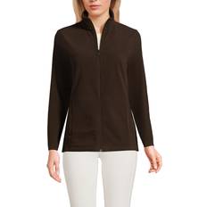 Outerwear Lands' End Full Zip Fleece Jacket - Deep Chocolate