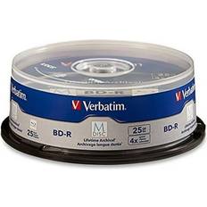 Optical Storage Verbatim UnbeatableSale Local, M Disc BD-R 25GB 4X Spindle Branded Surface