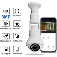 RnemiTe-amo Outdoor 3MP Light Bulb Security Camera