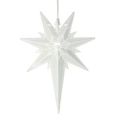 Julestjerne med lys Star Trading Bethlehem White Julestjerne 35cm