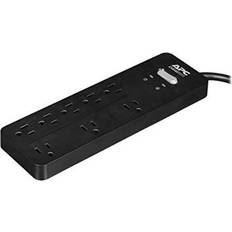 APC IPC Store, Power Strip Surge Protector Black Power Strip PH8 2160 Joules Flat Plug 8 Outlet Power Strip