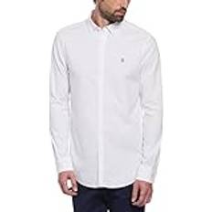 Original Penguin Herr Ecovero Oxford Stretchskjorta - Kritvit