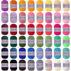 Hobbymaterial Temu 48pcs 100% Acrylic Yarn 25g