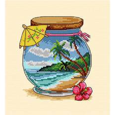 Orchidea Complete Counted Cross Stitch Kit 17cm x 19cm