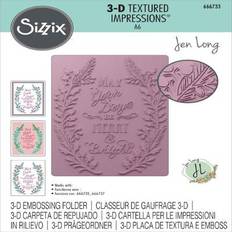 Scrapbook Albums Sizzix Merry & Bright 3D Textured Impressions Embossing Folder